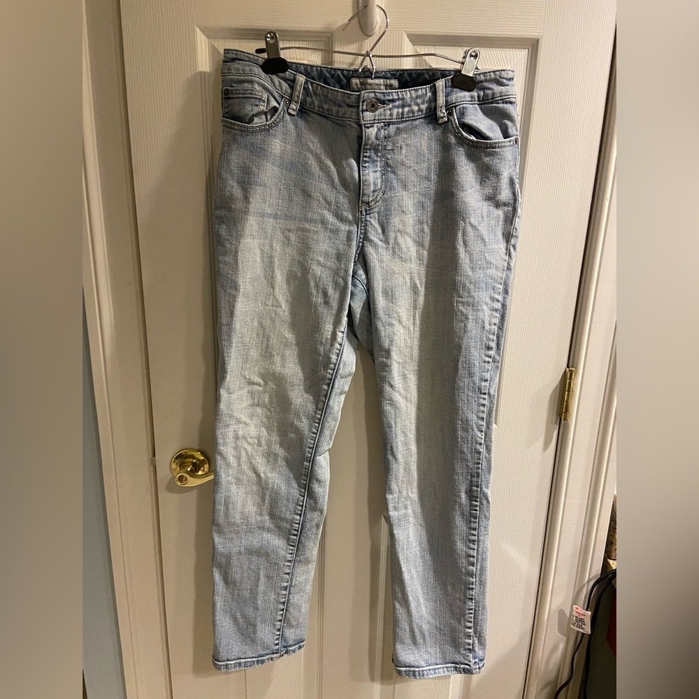 Chico's Light Blue Platinum Jeans size 2